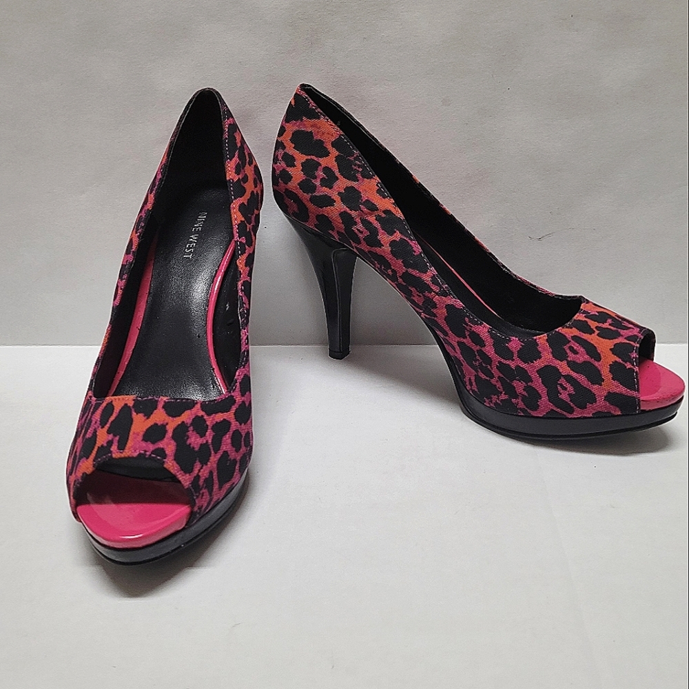 Nine West Leopard Print Heels